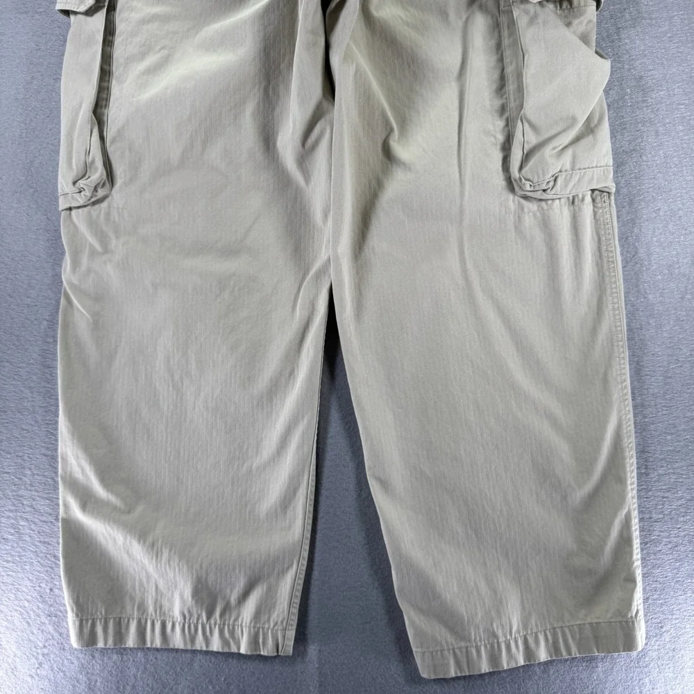 Vintage Gap Cargo Pants Men 36x30 Beige Straight Wide Leg Heavyweight Trendy 90s